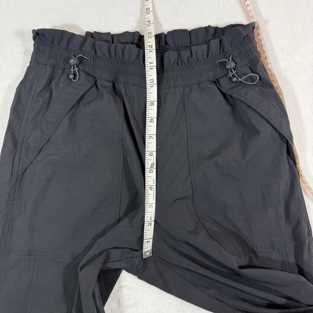 Athleta Trekkie High Rise Parachute Pant Sz 6 Tall Black #533487 Wide Leg Dance - Picture 14 of 16